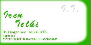 iren telki business card