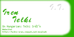 iren telki business card